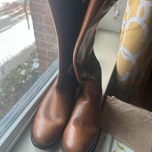 Frye Tan Leather Marissa Boot